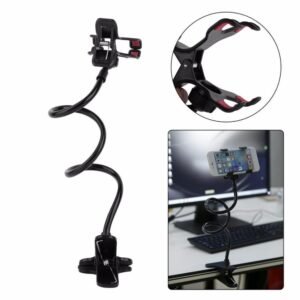 Holder Clip For Smart Phone Adjustable Stand Holder Bed Table Desk Long Bending Foldable Support