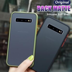 Luxury Soft Silicone Bumper Phone Case For Samsung Galaxy Matte Back Cover Shockproof Case