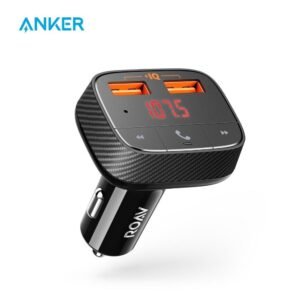 Anker Roav SmartCharge F0 Car Charger with FM Transmitter Bluetooth Receiver