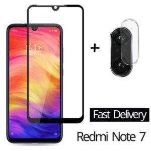 2-in-1 Camera Glass Redmi Note 7 Tempered Glass Screen Protector Xiaomi Note 7 Glass Film